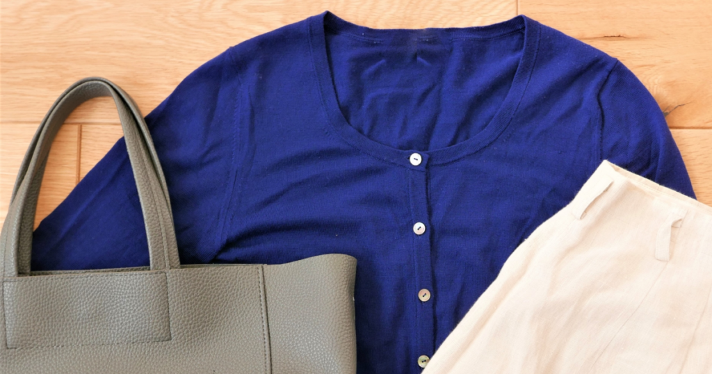 ブルーのコーディネート